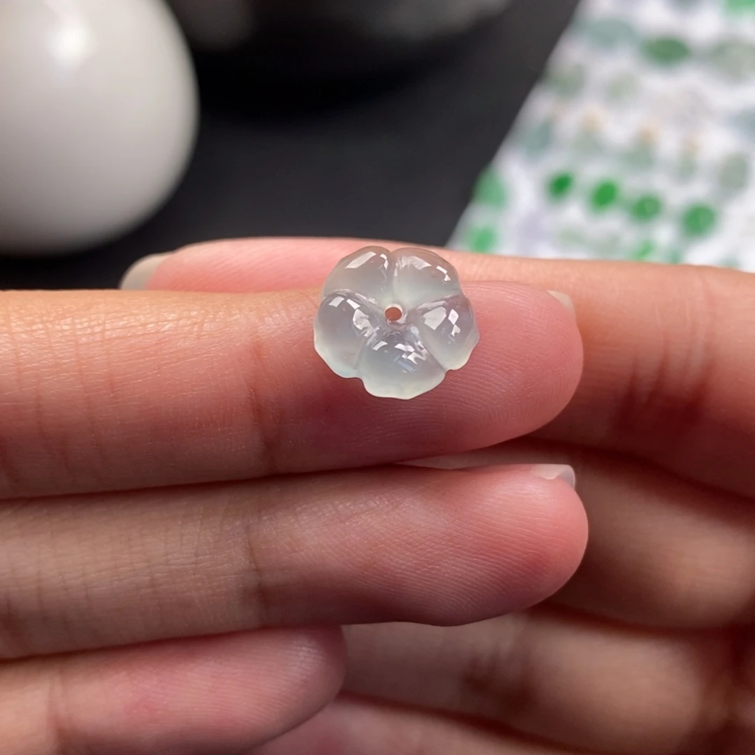 翡翠散珠晴底小花