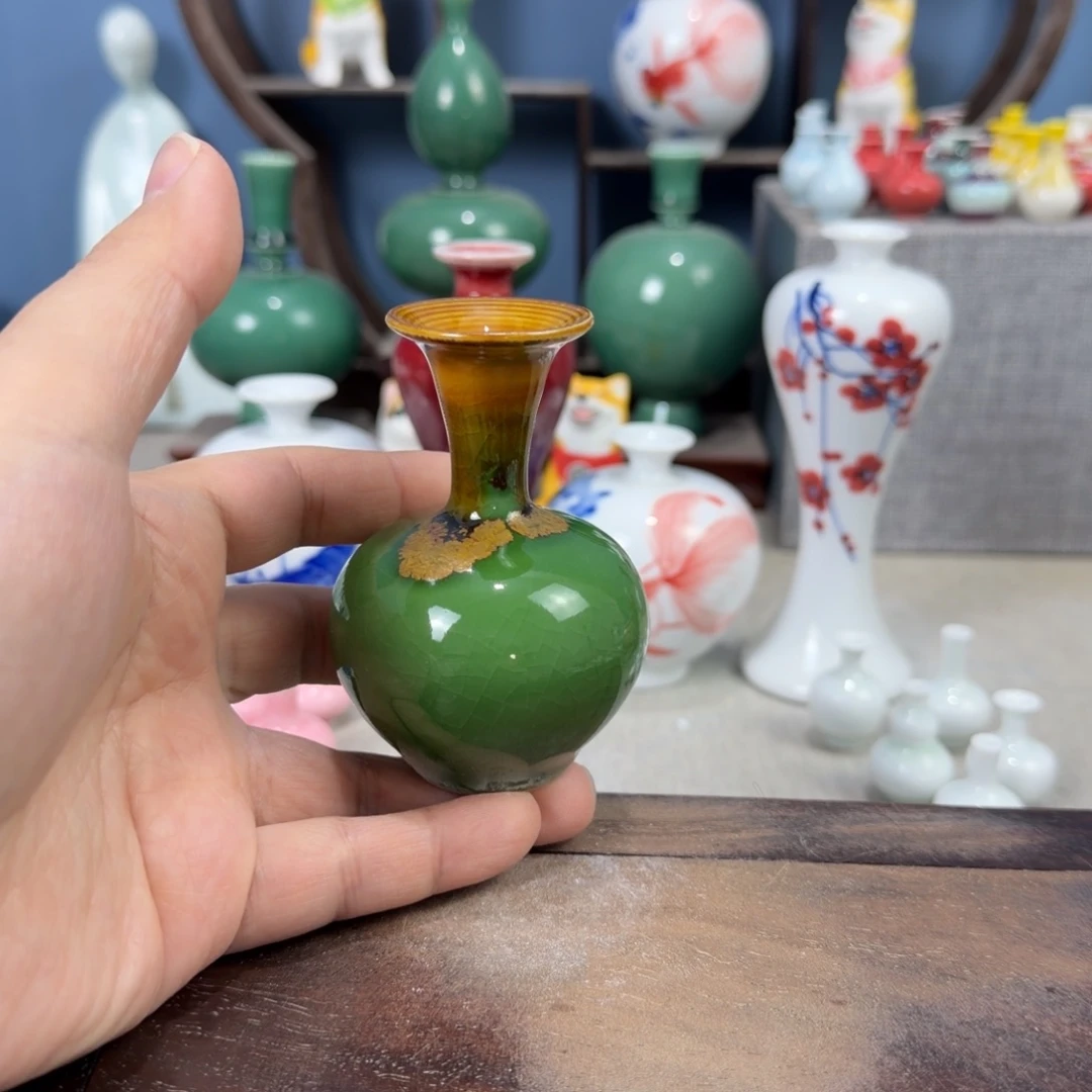 陶瓷手工小花器摆件
