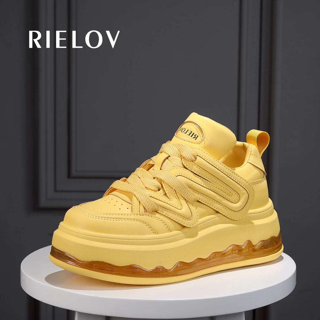 一号店●RIELOV增高6cm时尚潮流百搭女士厚底春季休闲鞋 52722