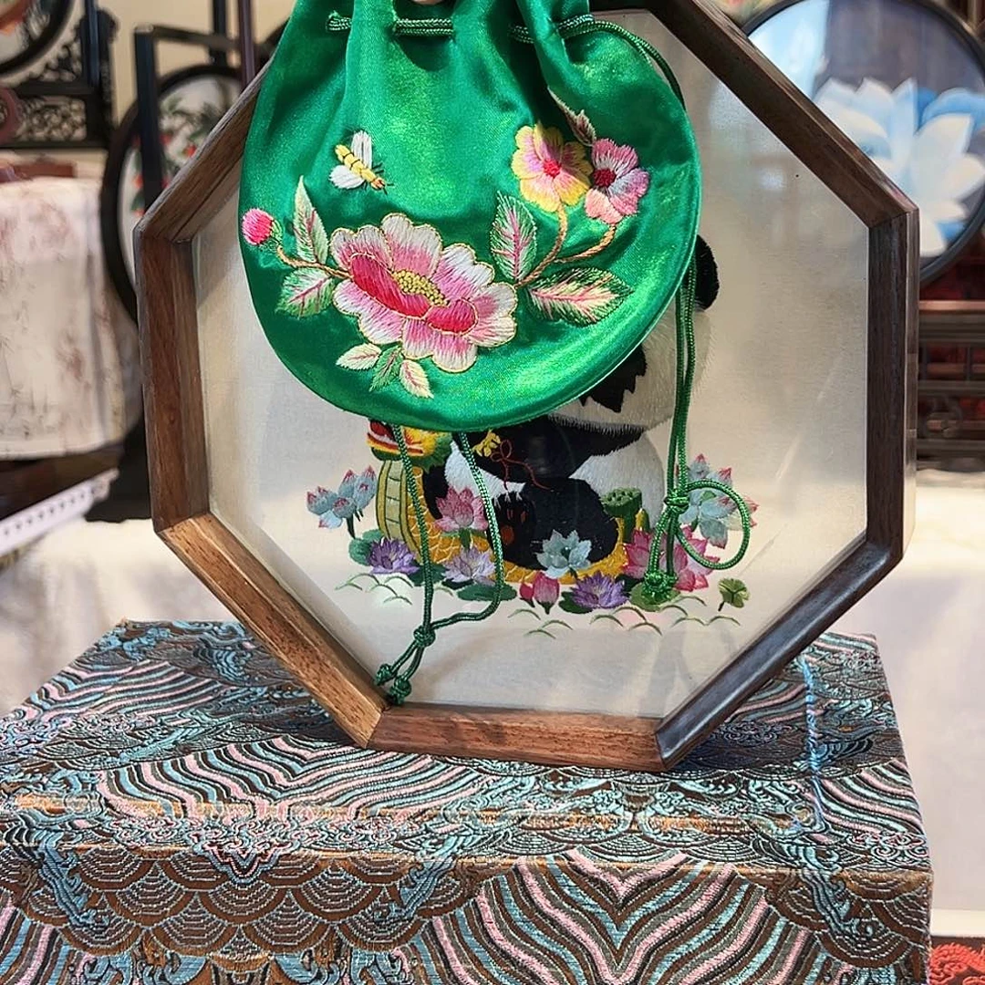 织绣苏绣福袋手工