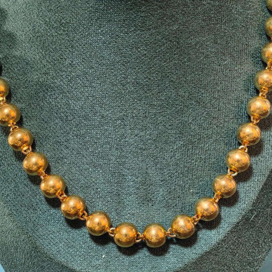 足银手镯 108颗 6*5项链