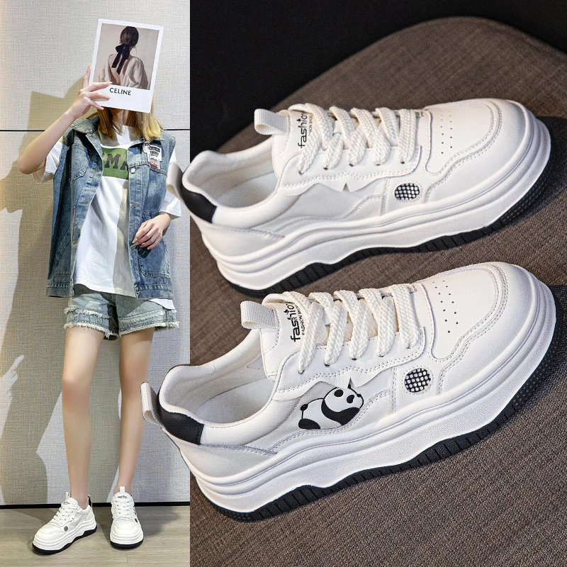 高货  厚底纯色休闲板鞋女鞋脚蹬女鞋小白鞋春季夏季百搭韩版真皮