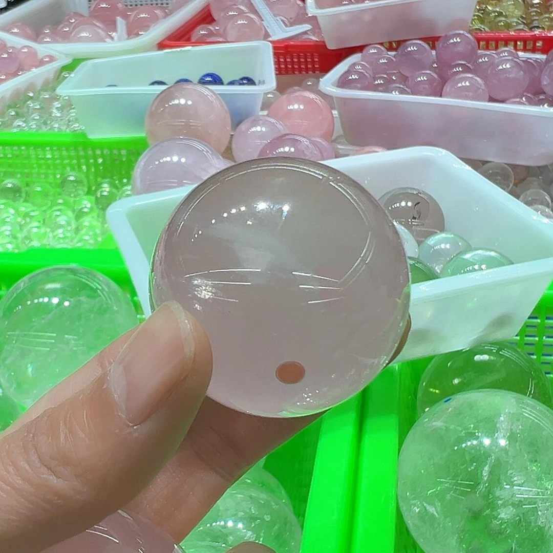 水晶水晶摆件球未镶嵌隐****例