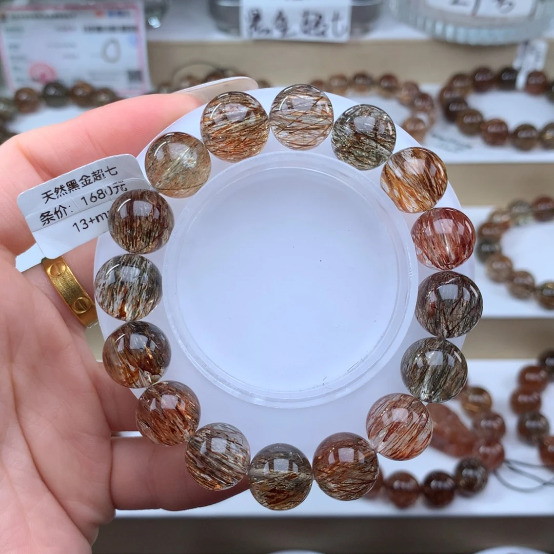 手串水晶未镶嵌黑金超七多样性发其一