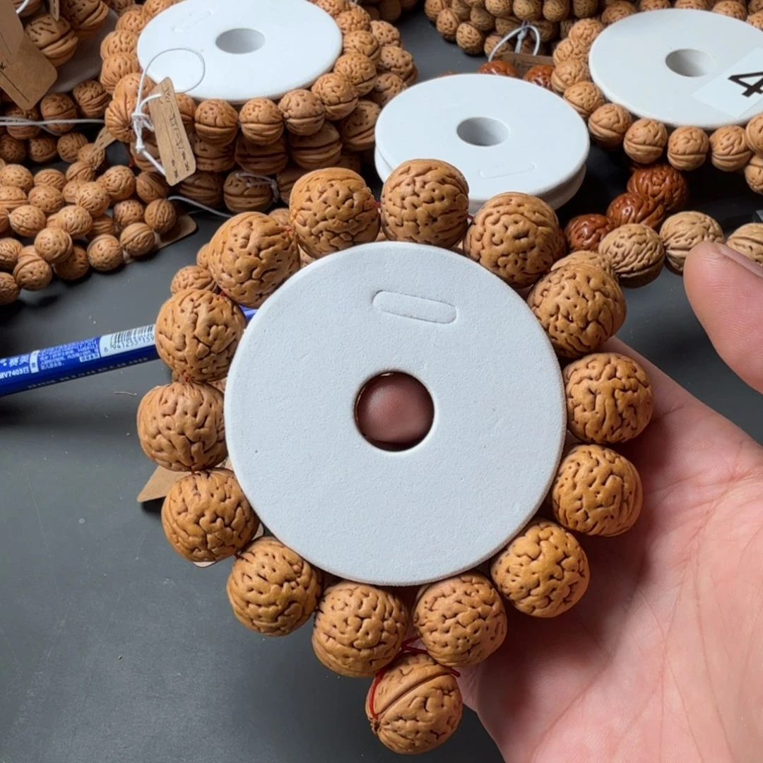 桃核手串小***…21盘锦肌肉纹