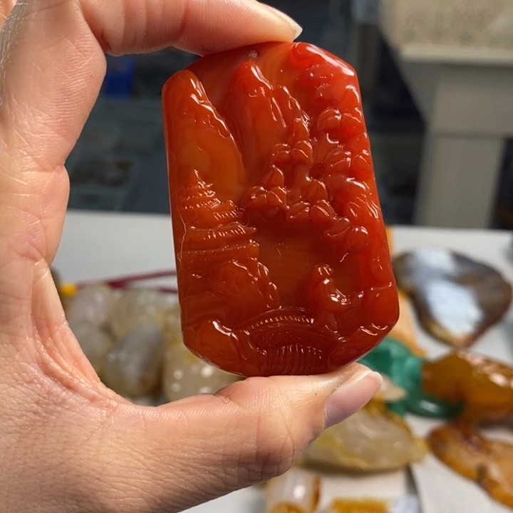 玛瑙/玉髓吊坠(不含链)未镶嵌