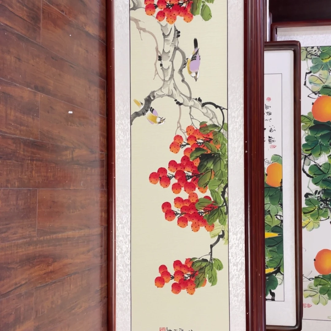 国画带框尺寸48*163厘米