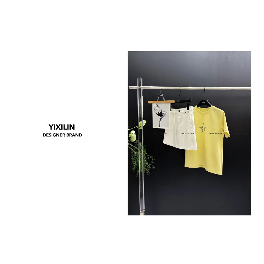 YIXILIN 夏季时尚牛仔短裙