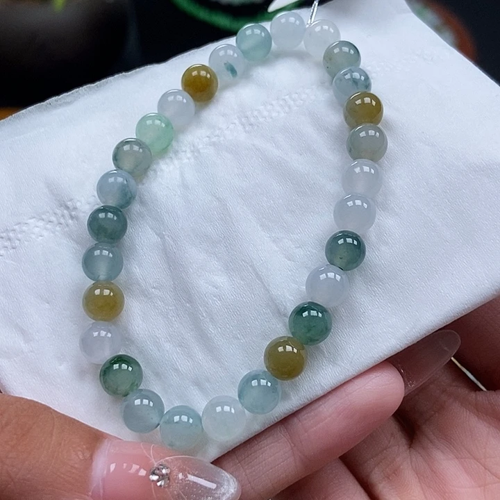 翡翠挂件未镶嵌珠链