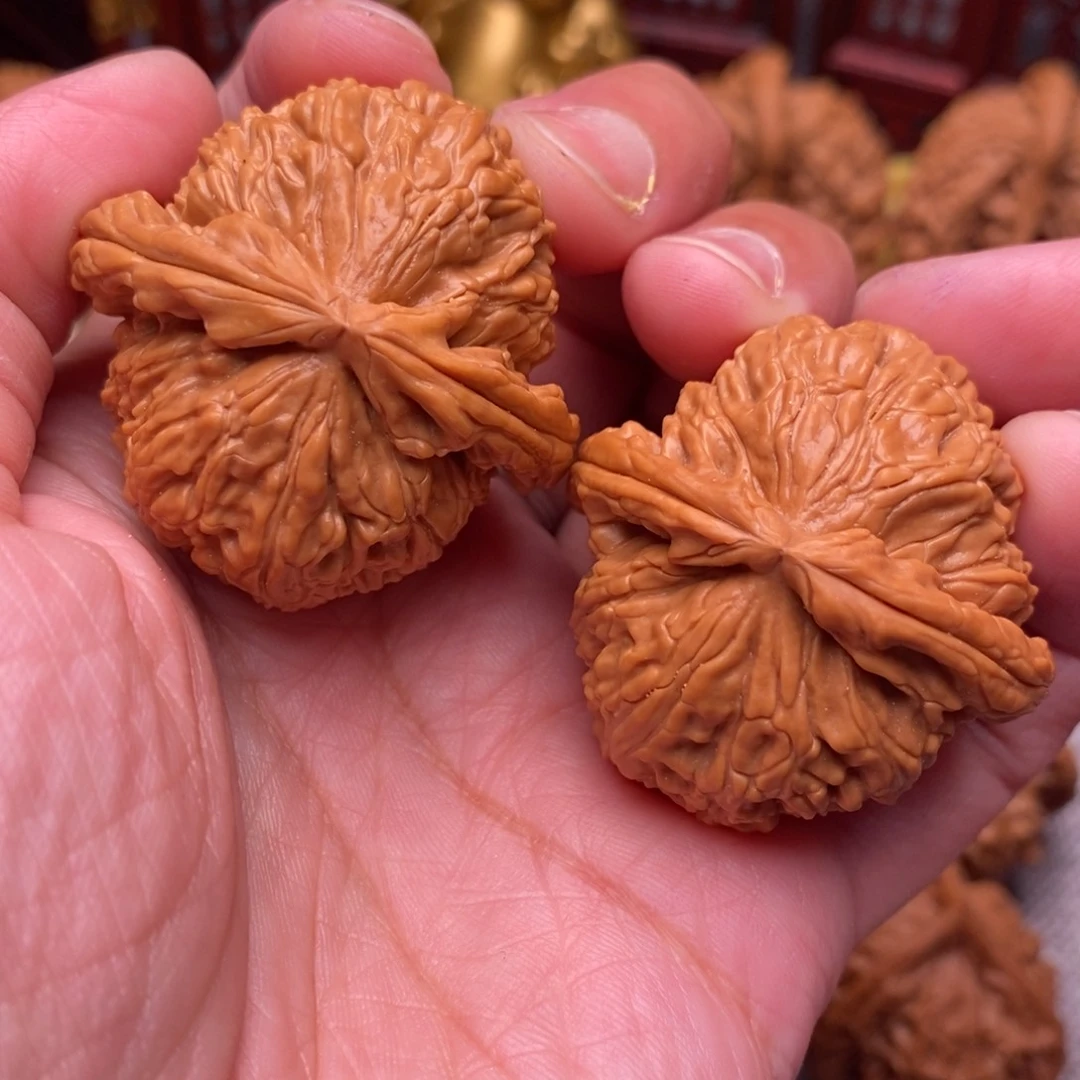 文玩核桃把件毕业全品白狮子38尺