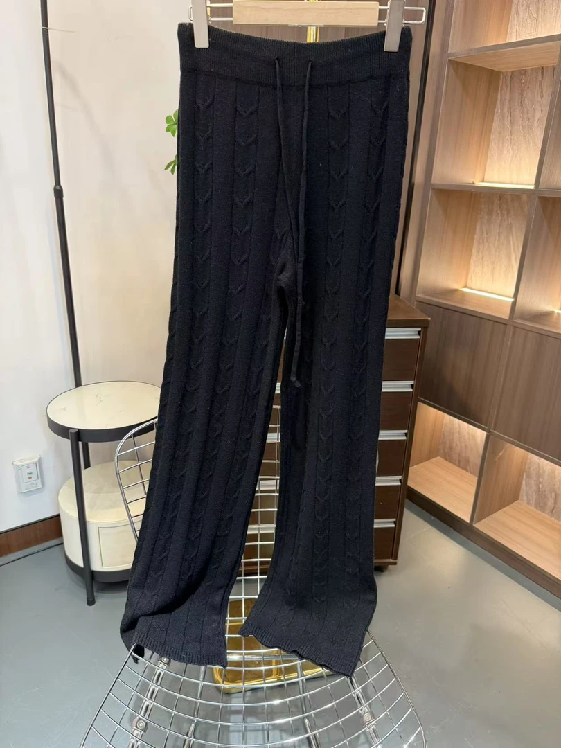 秋冬女款休闲百搭针织裤-A0470