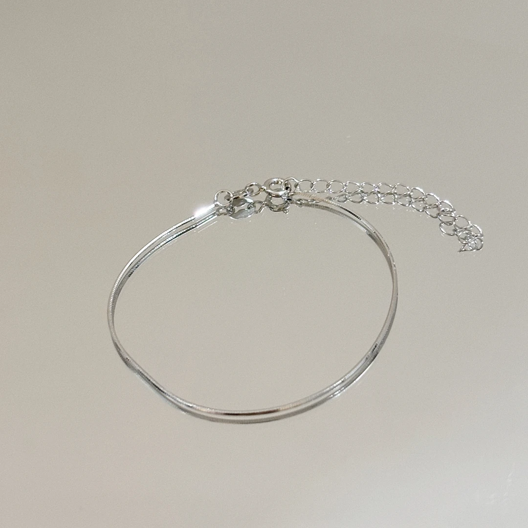 925银手链 【全糖可乐】慕Ter 归棹张康乐何家树同款蛇骨链衍生手链