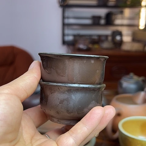 戬谷龙窑柴烧茶杯1