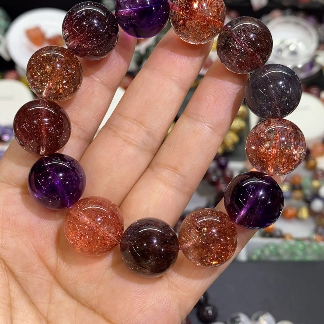 水晶手链未镶嵌老矿彩超七16