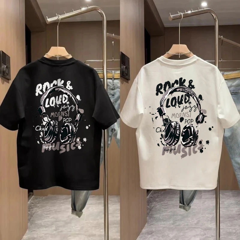 男童短袖t恤纯棉2025夏季新款儿童夏装中大童T恤薄款上衣潮牌童装