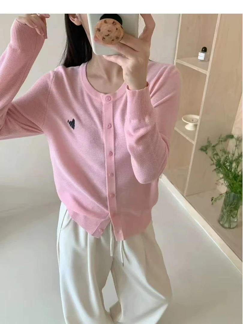 【艾玩美】女针织毛针织衫韩系甜美针织开衫夏季长袖百搭针织衫3170