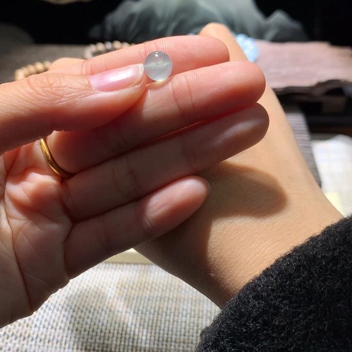 翡翠散珠小钢泡蓝珠卡8