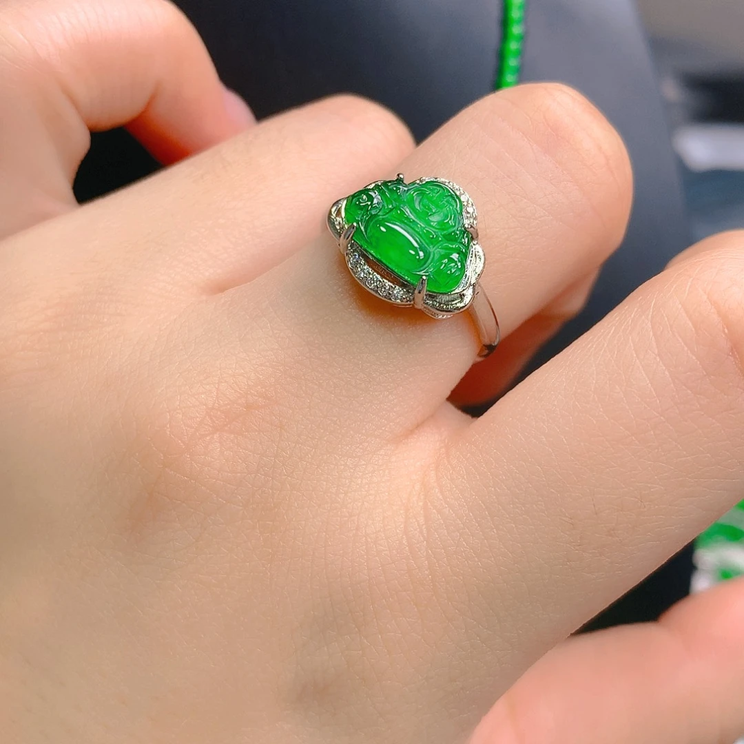 翡翠未镶嵌吊坠(不含链)戒指