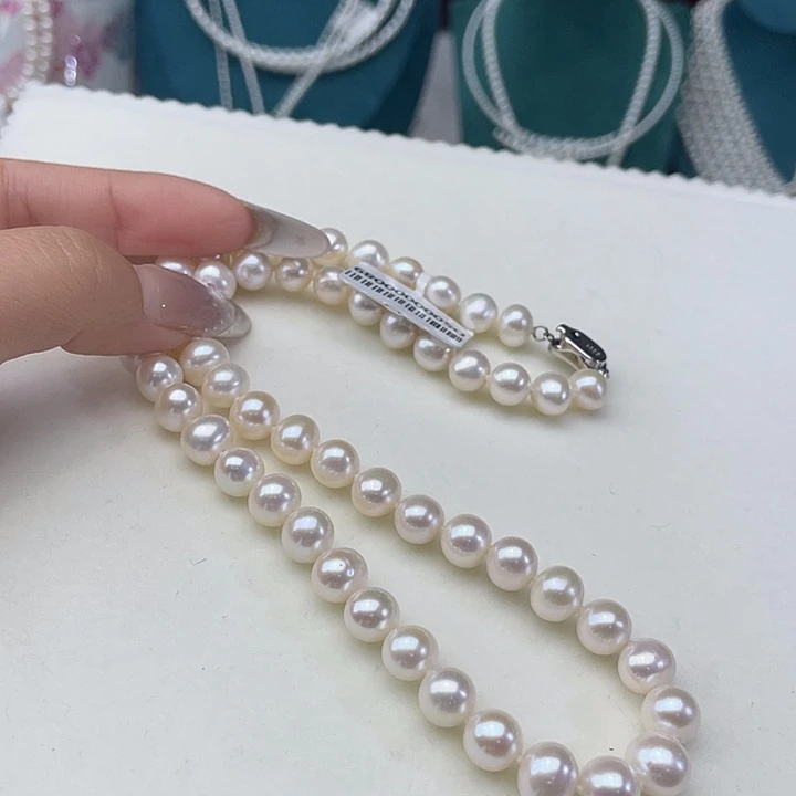 颈饰银S925镶嵌淡水珍珠卡8➕极光炫彩高品