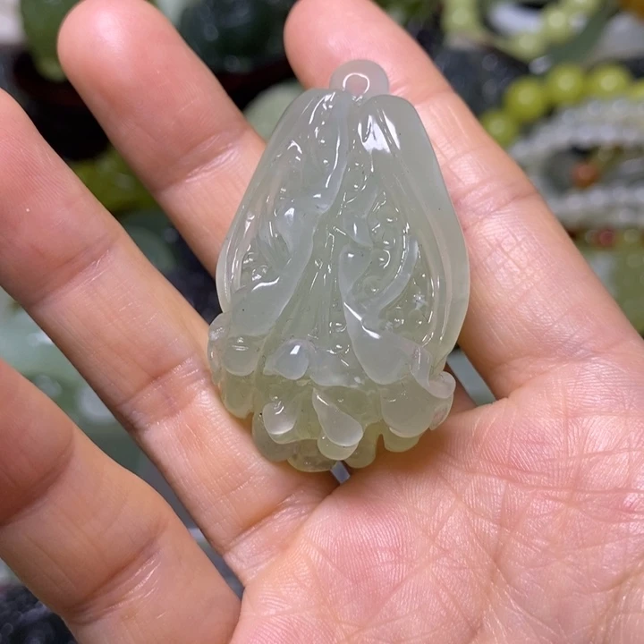 岫玉未镶嵌岫玉挂件