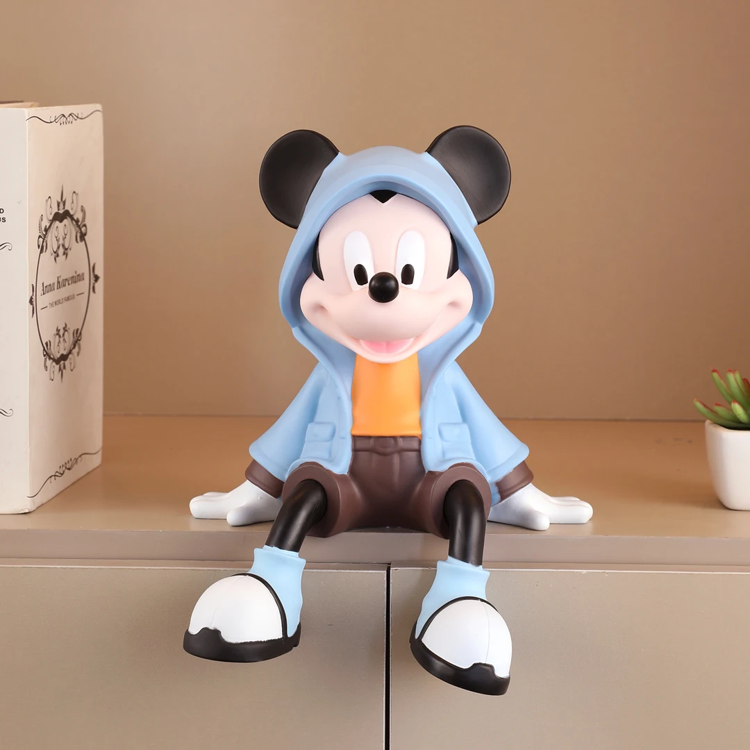 卡通坐姿米奇摆件客厅玄关酒柜样板间儿童房可爱米老鼠装饰工艺品