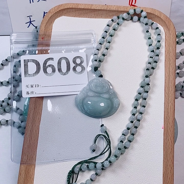 翡翠未镶嵌颈饰天然