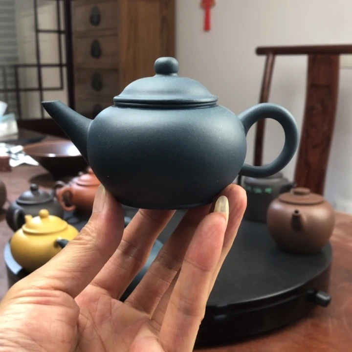 阿***伦茶壶绿泥墨绿泥水平