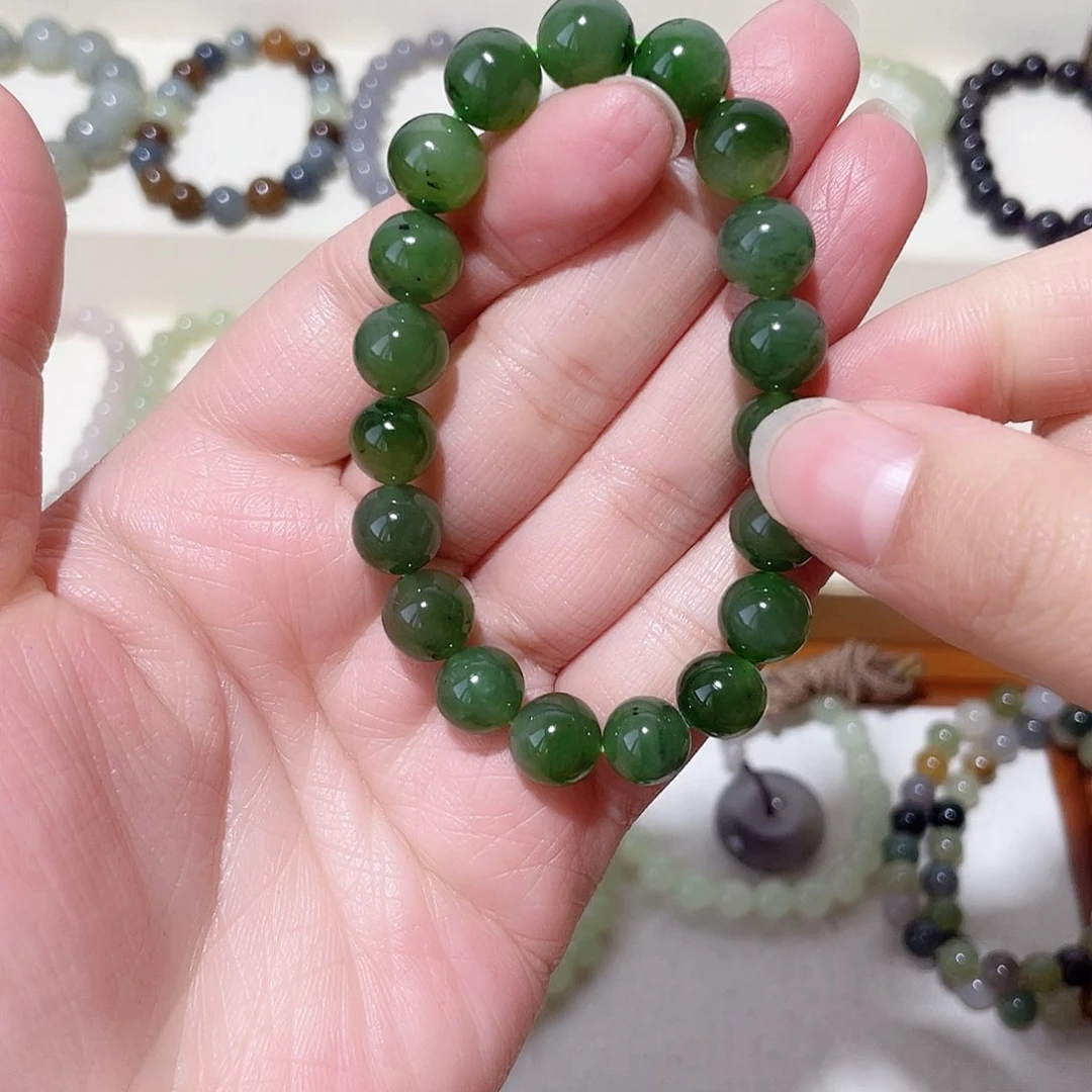 和田玉手串未镶嵌