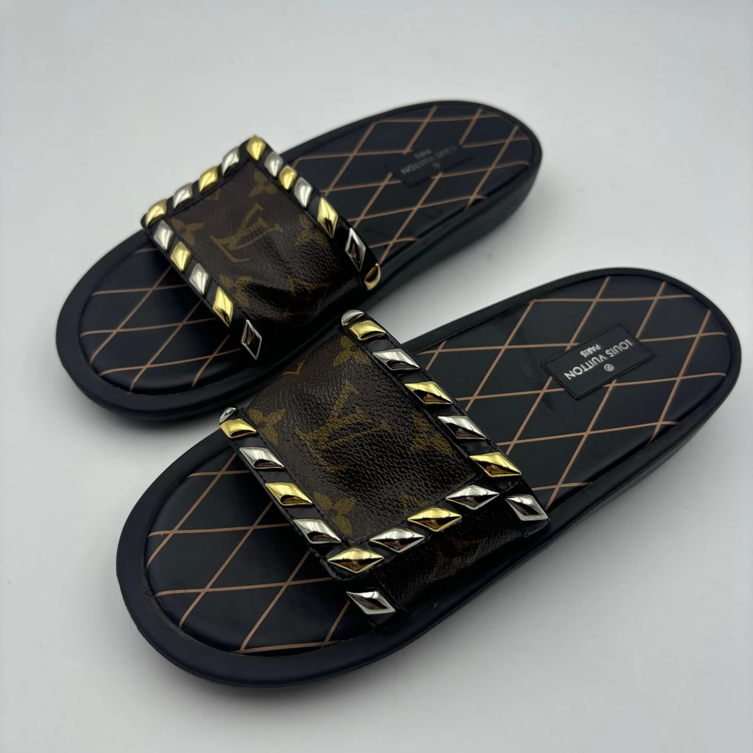 95新 LouisVuitton/路易威登 37码/LV路易威登老花凉拖/无盒/95新