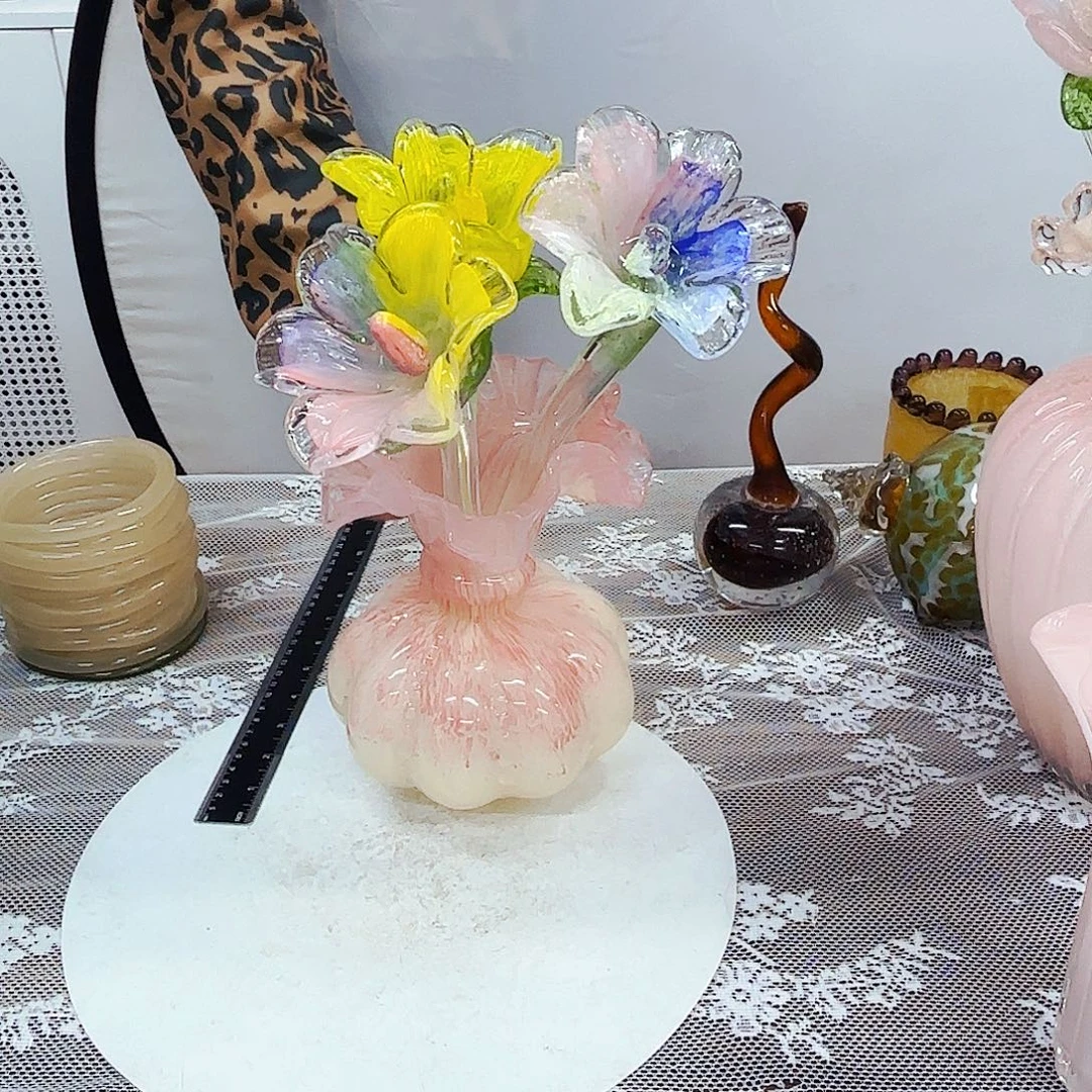 不完美琉璃花瓶花器艺术品