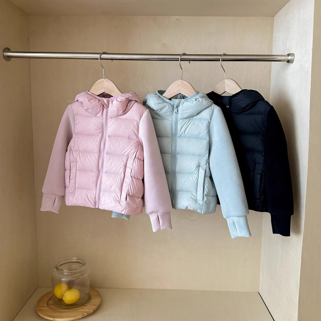 【新国标】儿童冬季90白鸭绒轻薄羽绒服宝宝羽绒服女童毛绒外套