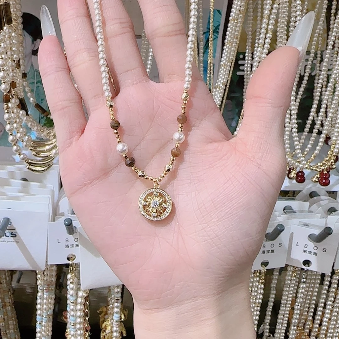 锆石铜合金925银项链