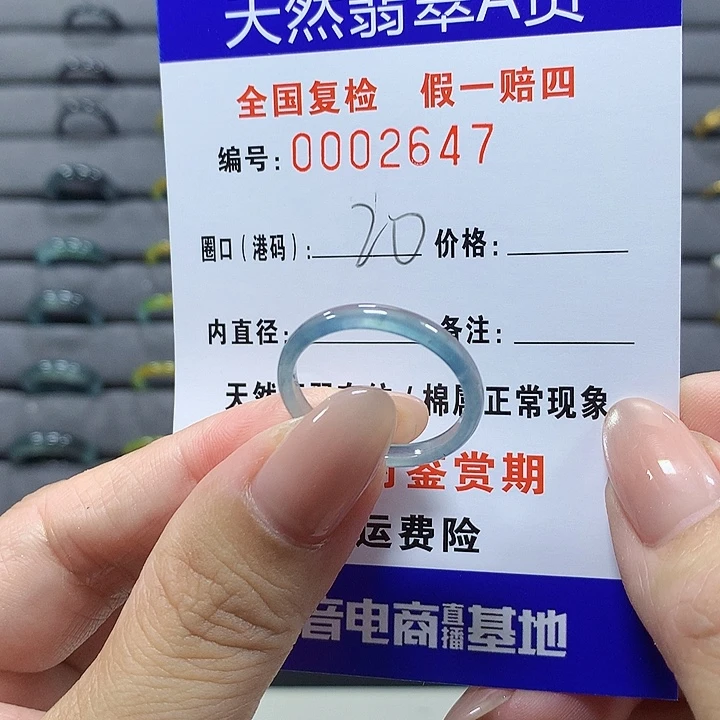 未镶嵌戒圈翡翠2647