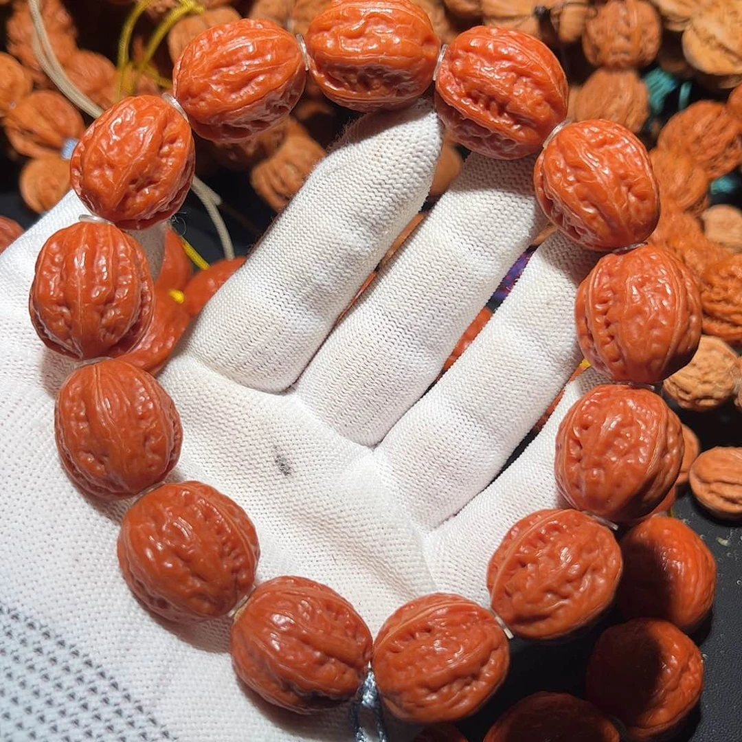 手串文玩核桃八棱肉筋