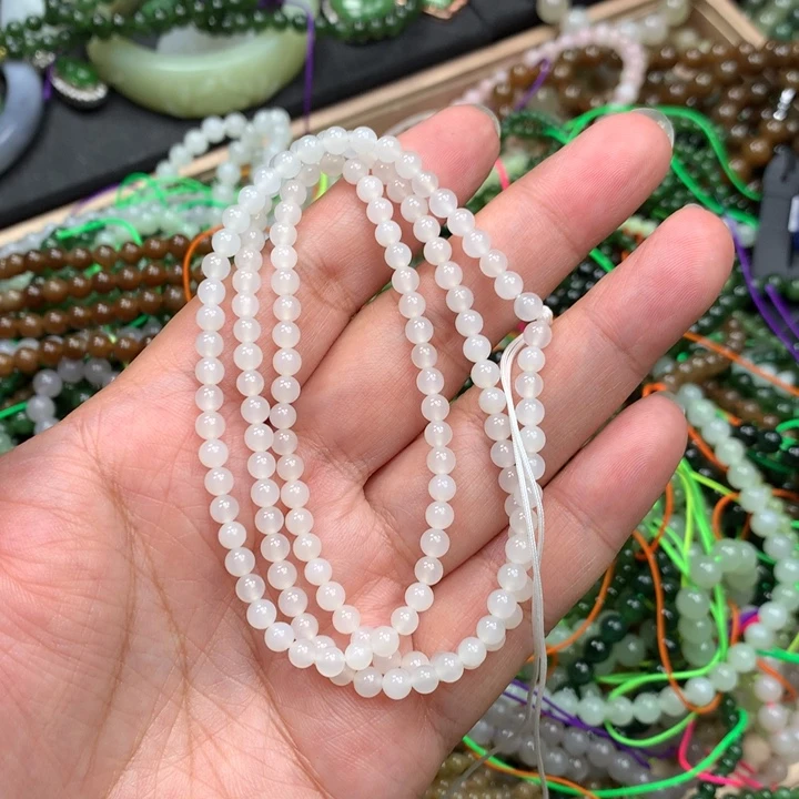 和田玉未镶嵌手链98