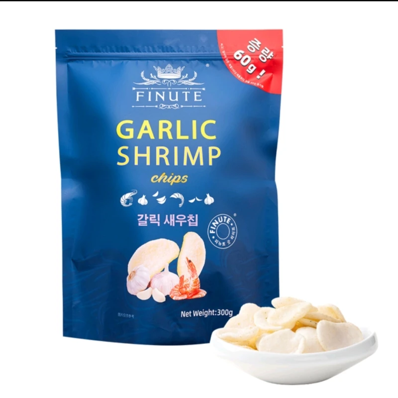 FINUTE 蒜味虾片(膨化食品）解馋零食