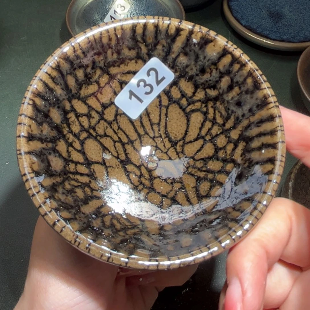 枫***秋茶盏全手工原矿原釉建盏