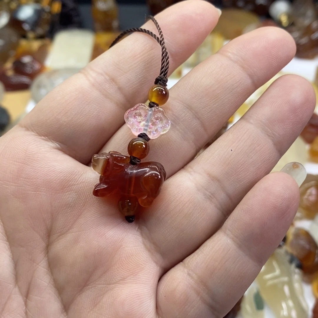 玛瑙/玉髓未镶嵌吊坠