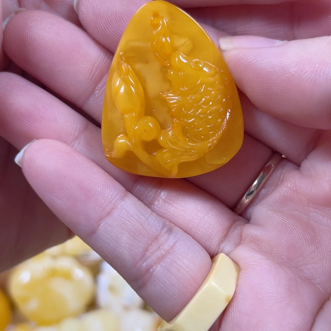 琥珀未镶嵌手链天然蜜蜡