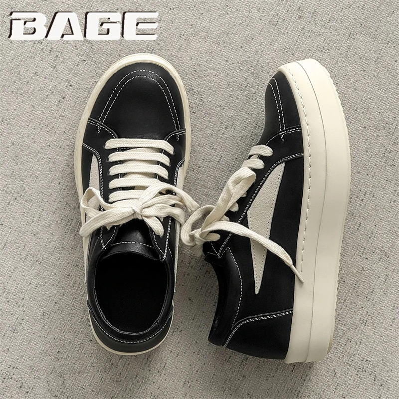 2025新款ro板鞋男倒三角休闲百搭潮鞋美式大头香港潮牌高级感厚底