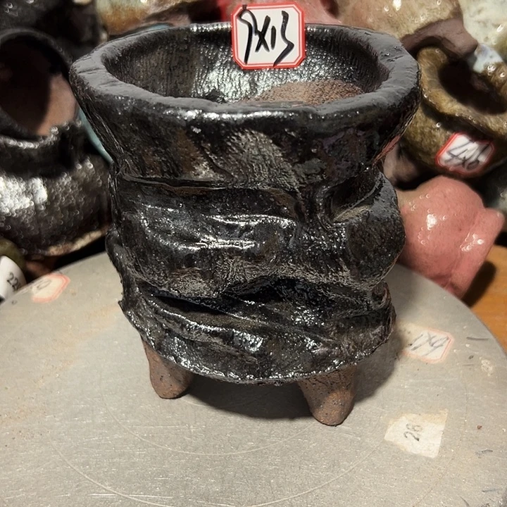 夜***档粗陶花盆制作就这样的