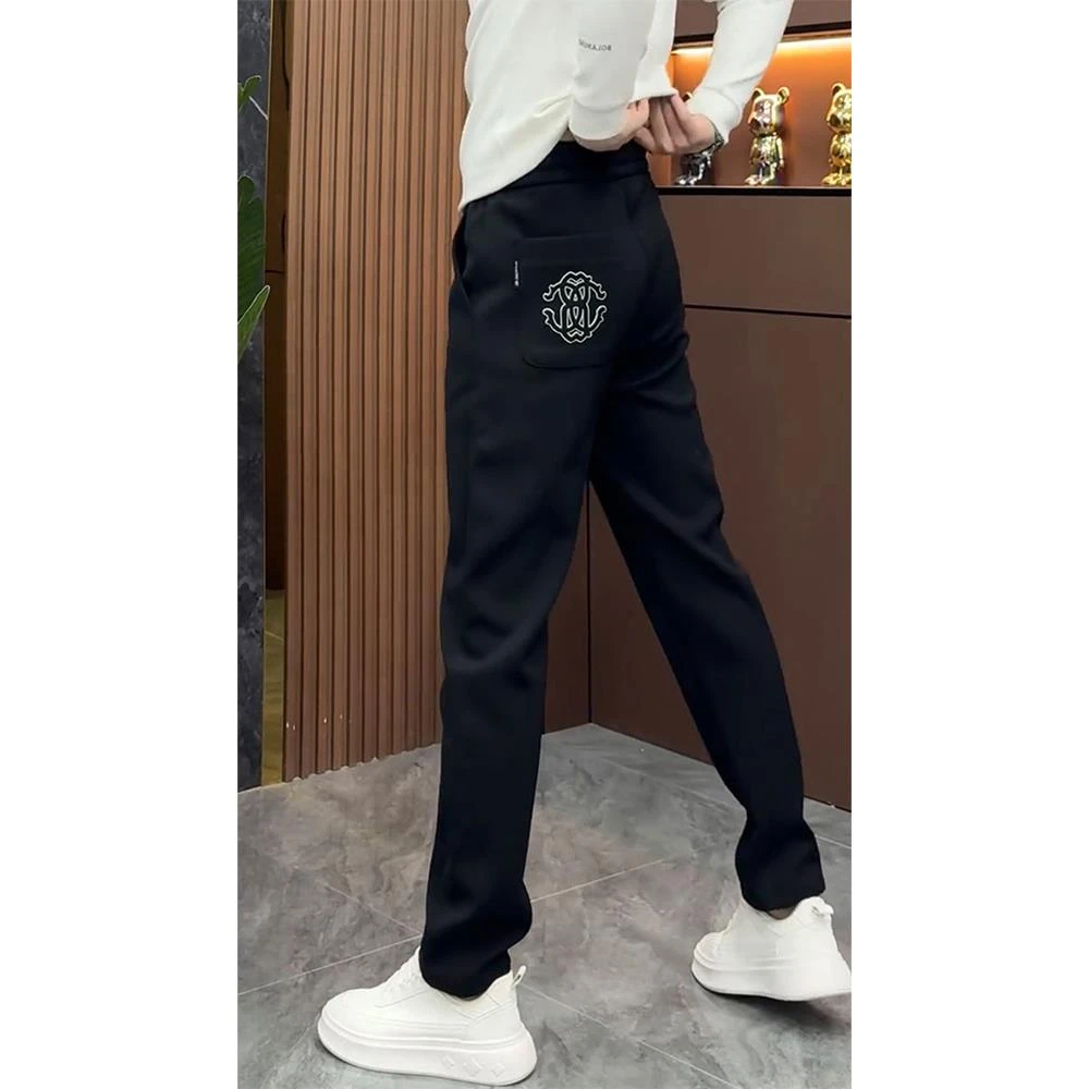 欧货直筒裤男士夏季新款百搭时尚休闲裤弹力潮流时尚宽松运动卫裤