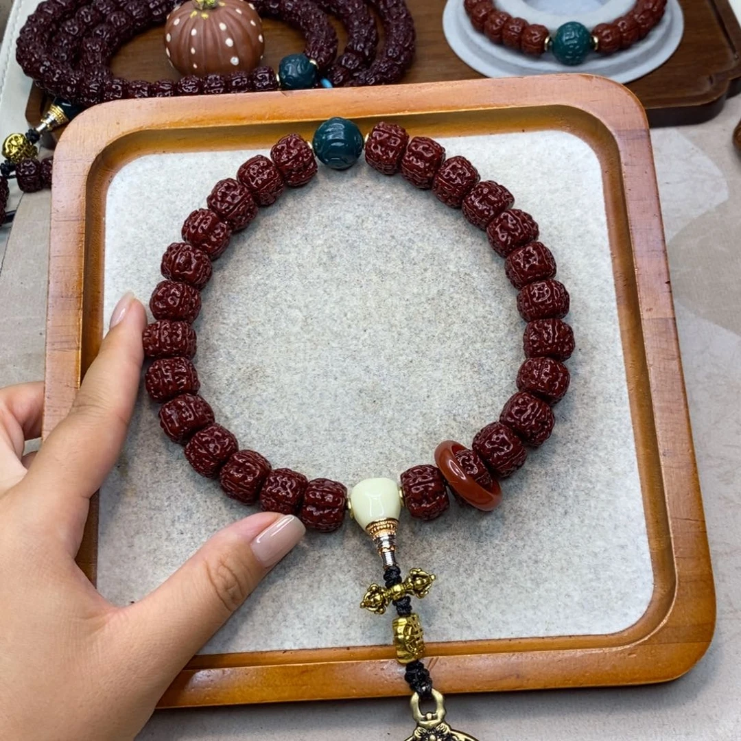 胡***东金刚菩提把件一代龙手持14