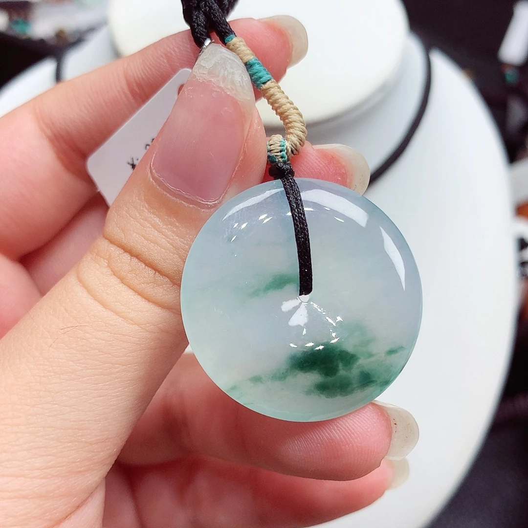 翡翠未镶嵌颈饰翡翠45，29.3/5.3