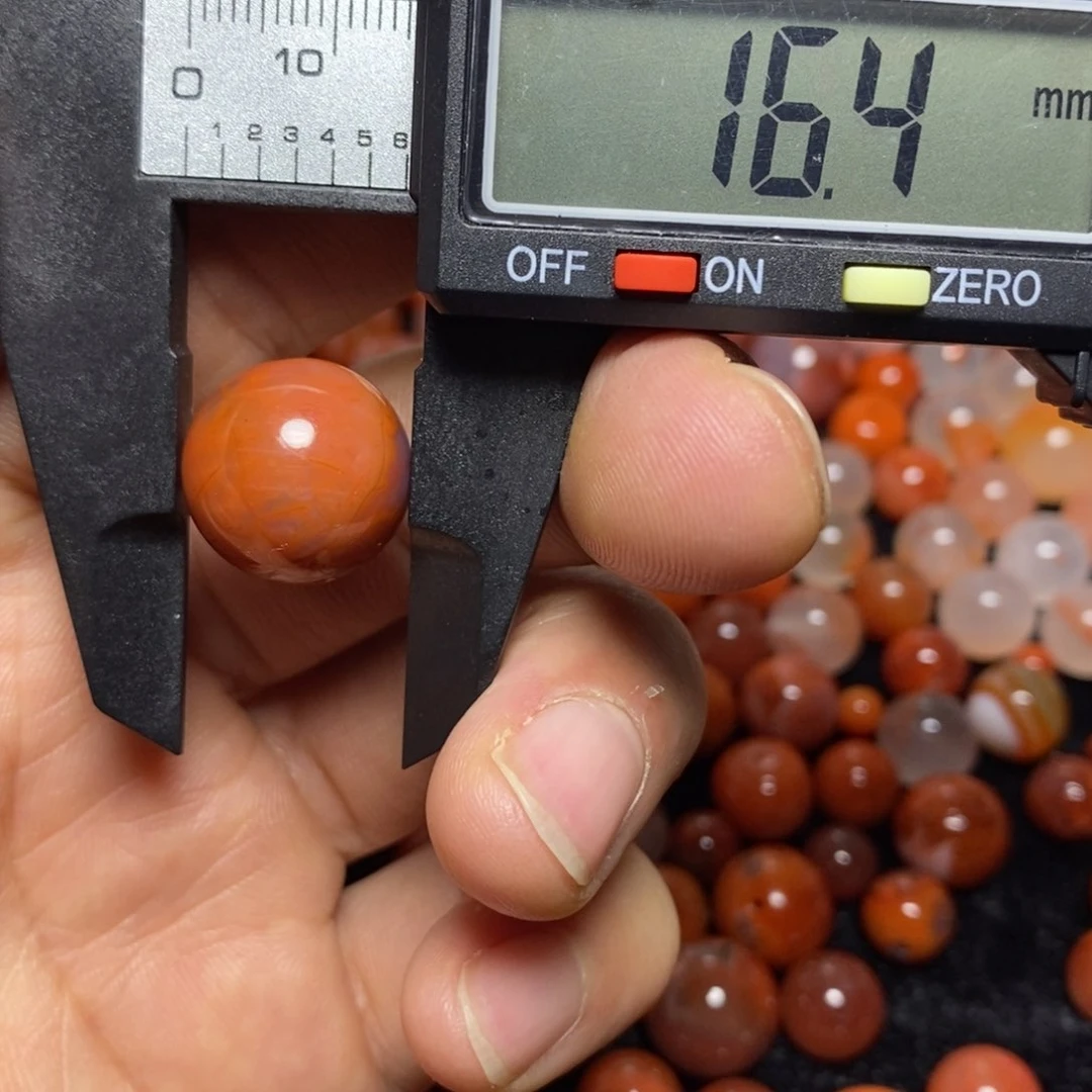 未镶嵌134号圆珠1个16加毫米南红玛瑙