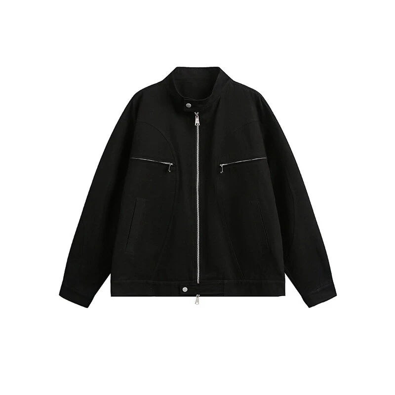 【J.studio】2025春季男装新款工装夹克宽松休闲百搭立领外套
