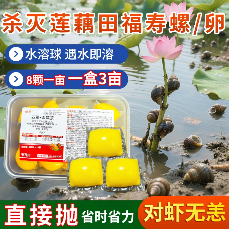 螺非%26四聚乙醛杀螺胺螺丝钉螺螺杀虫莲藕田软体害不用下田手抛