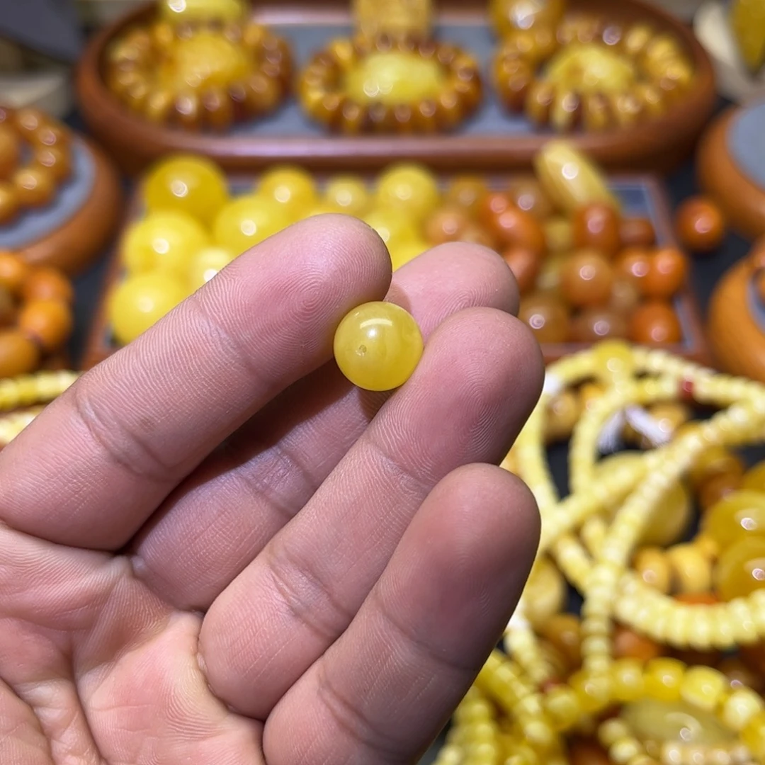 蜜蜡裸石未镶嵌H***n单珠