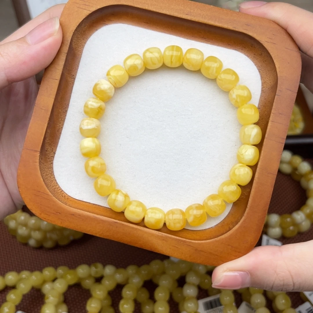 蜜蜡未镶嵌珠宝奇石8.6mm