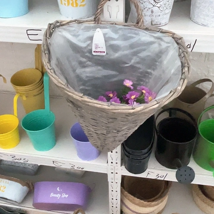 铁艺园艺柳编花插微瑕